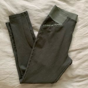 Black high waist skinny slacks